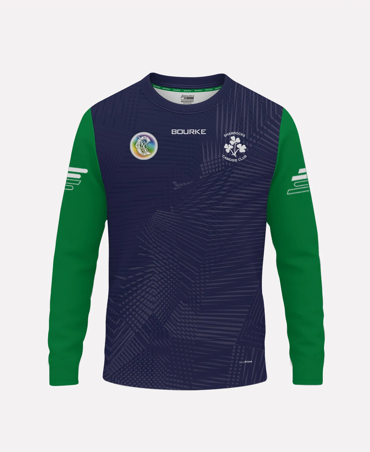 Shamrocks Camogie Galway Warm Up Crew Neck (Navy/Green)