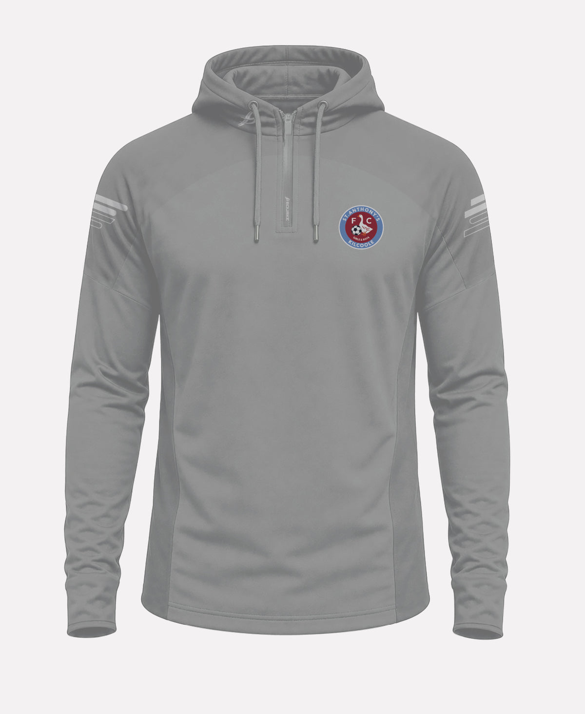 St Anthonys FC SORA Half Zip Hoodie (Grey)