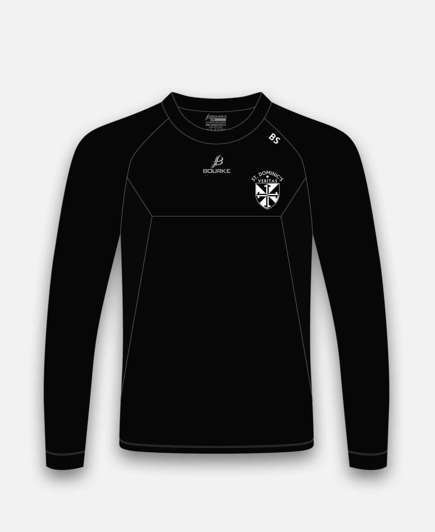 St Dominic's Grammar School STAFF BARR Crew Neck (Black)