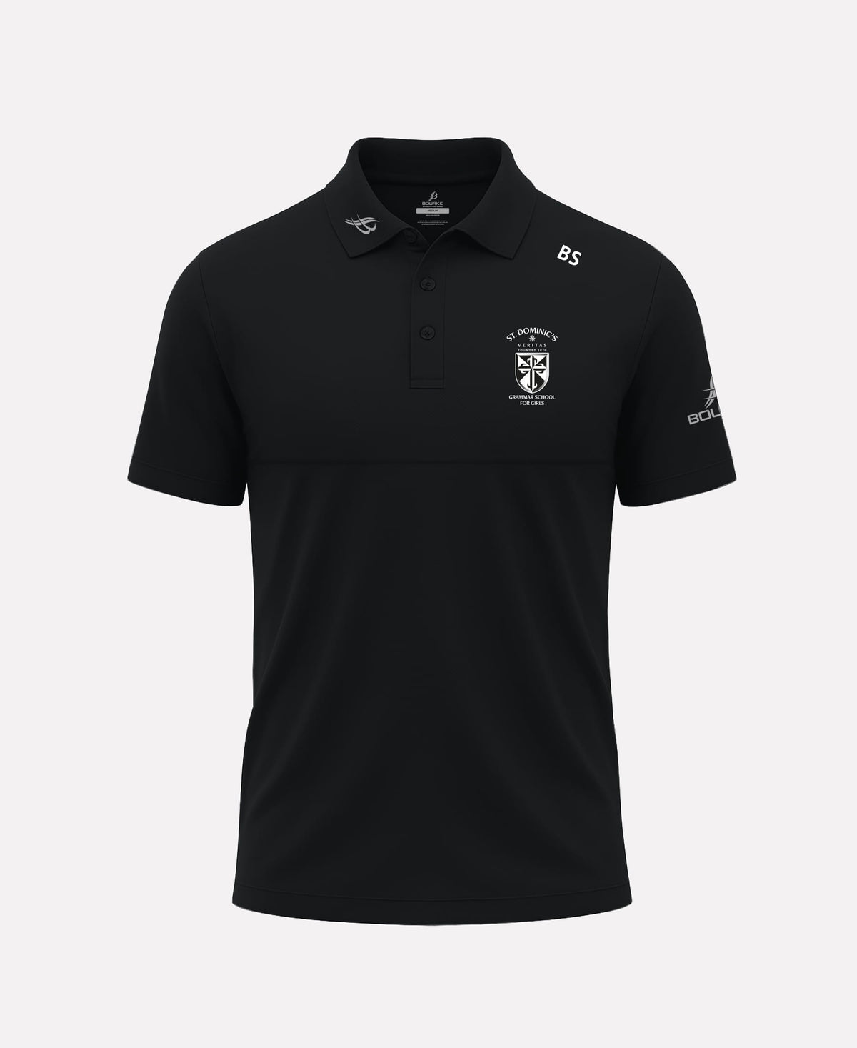 St Dominics Grammer School STAFF FORTIS Polo Shirt (Black)