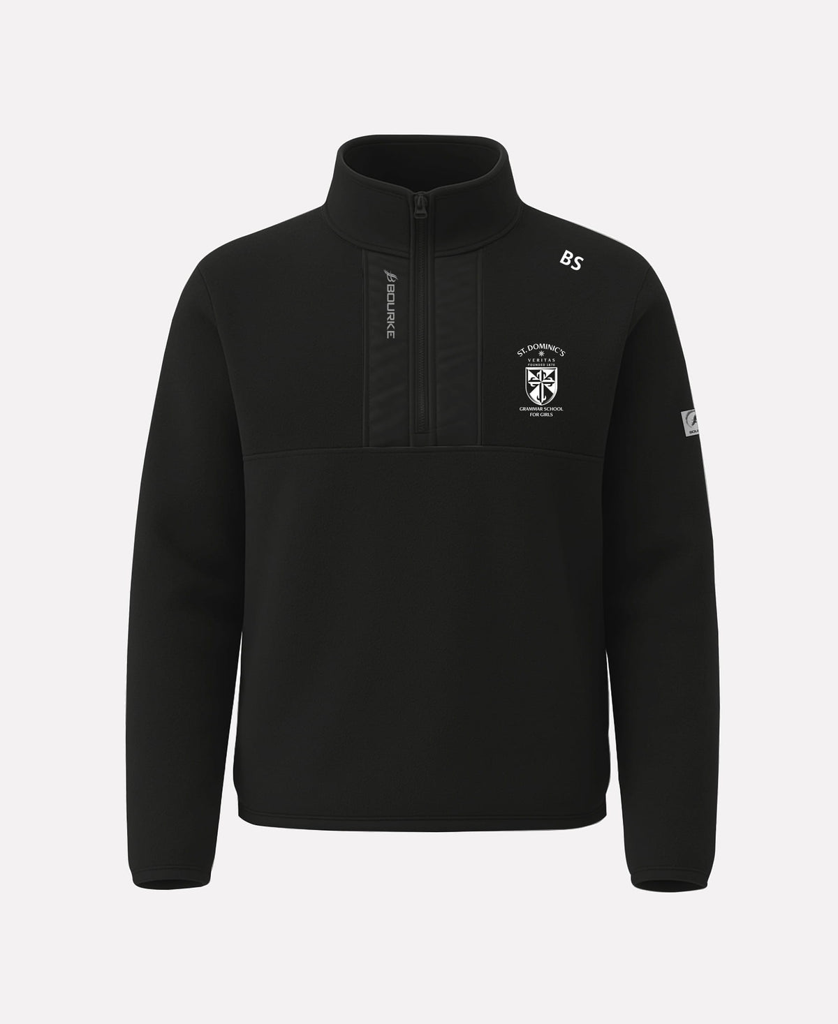 St Dominics Grammer School STAFF TEASRA Half Zip Fleece (Black)