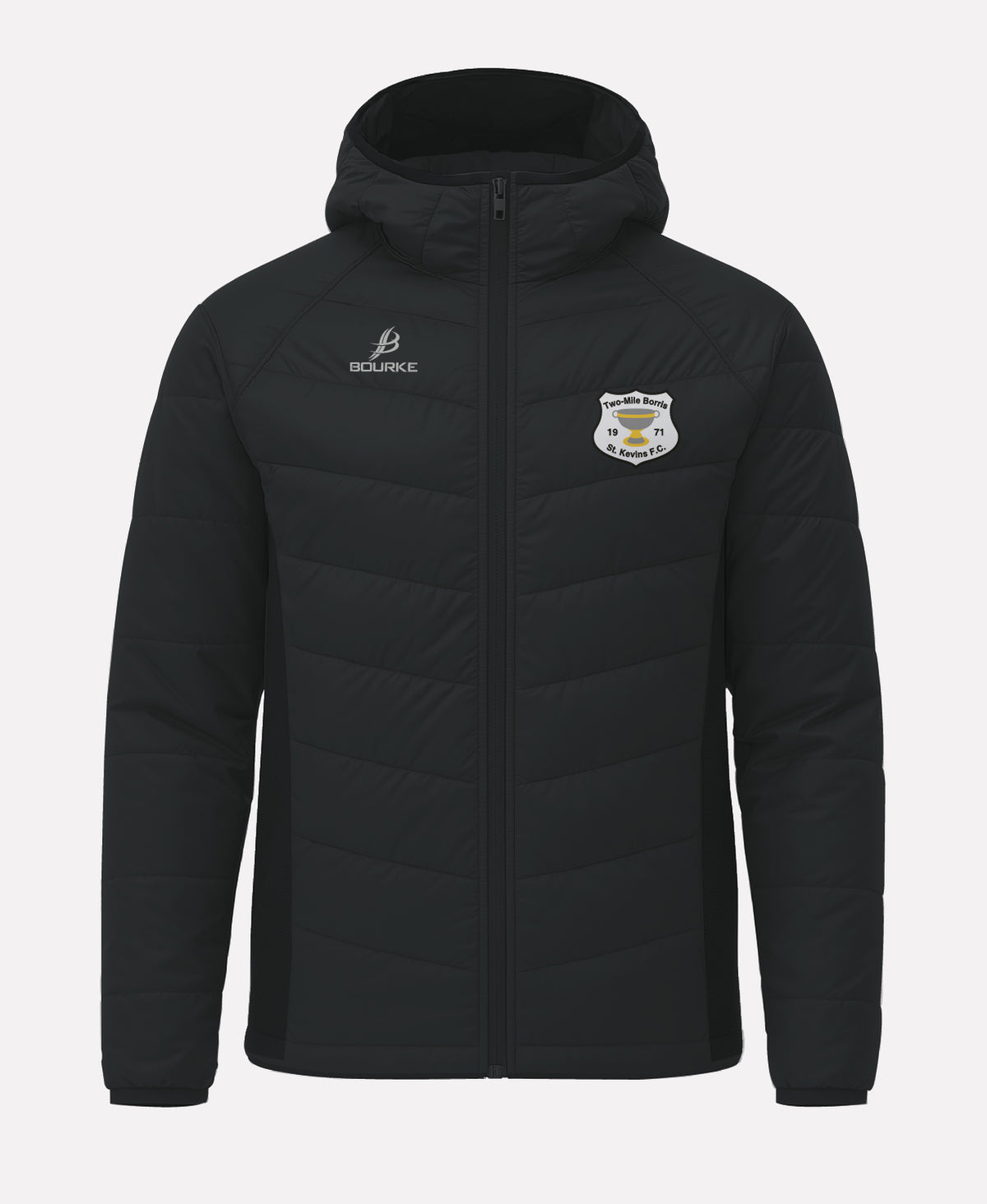 Two Mile Borris St Kevins FC FORTIS Hooded Jacket (Black)