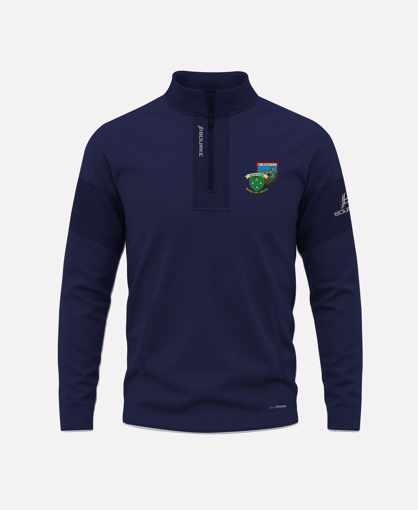 St Munnas-Ringtown Camogie TEASRA Half Zip (Navy)