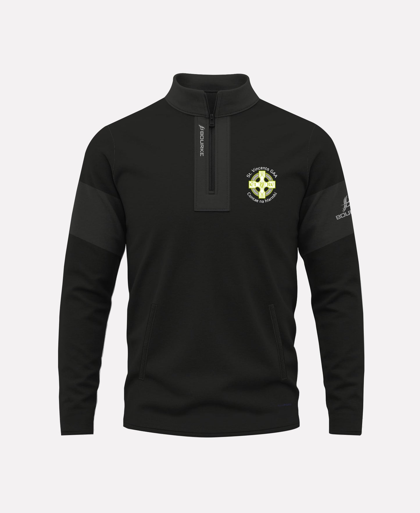 St. Vincents Westmeath GAA TEASRA Half Zip (Black)