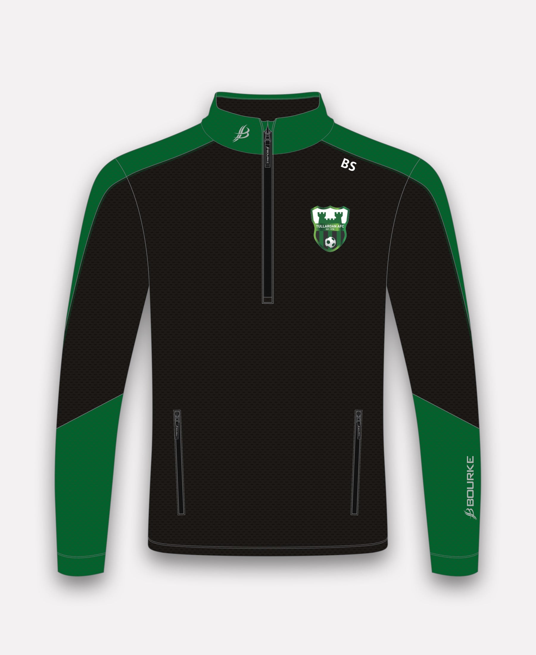 Tullaroan FC Croga Half Zip (Green/Black)