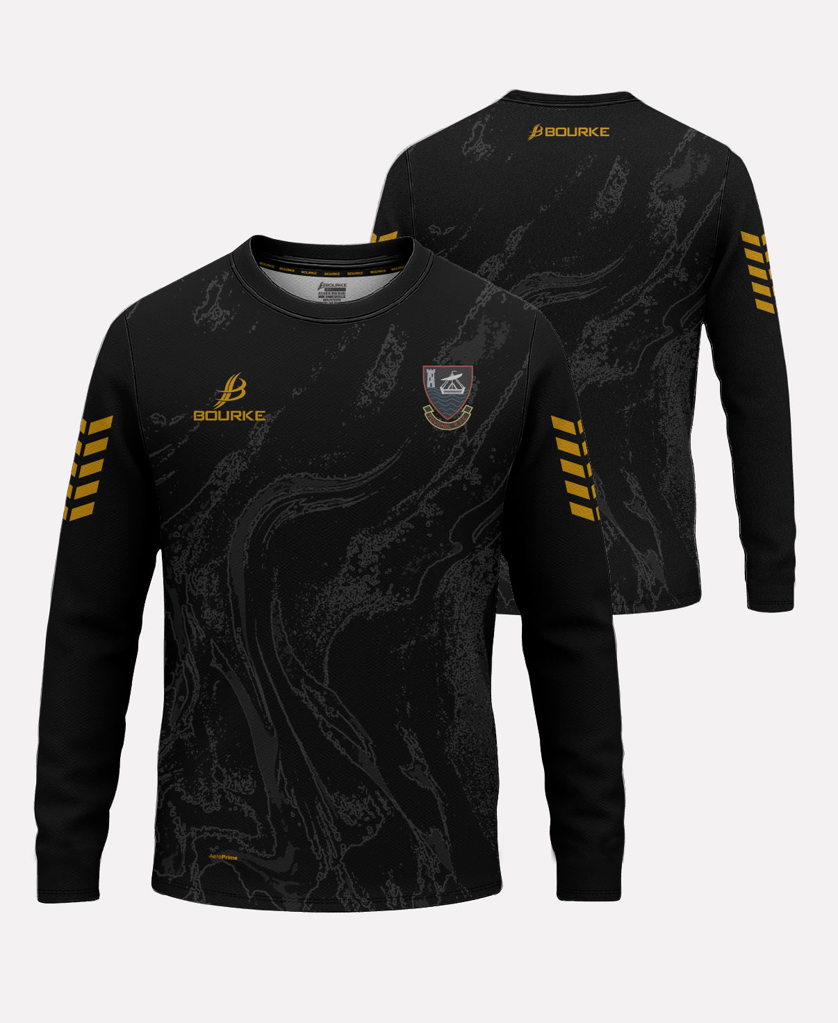 Youghal RFC Warm Up Crew Neck (Black/Amber)