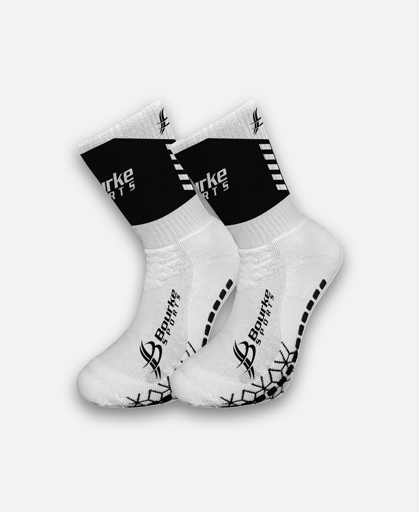 Ard Eoin Ciceam CLG Chevron Miniz Socks (Black/White)