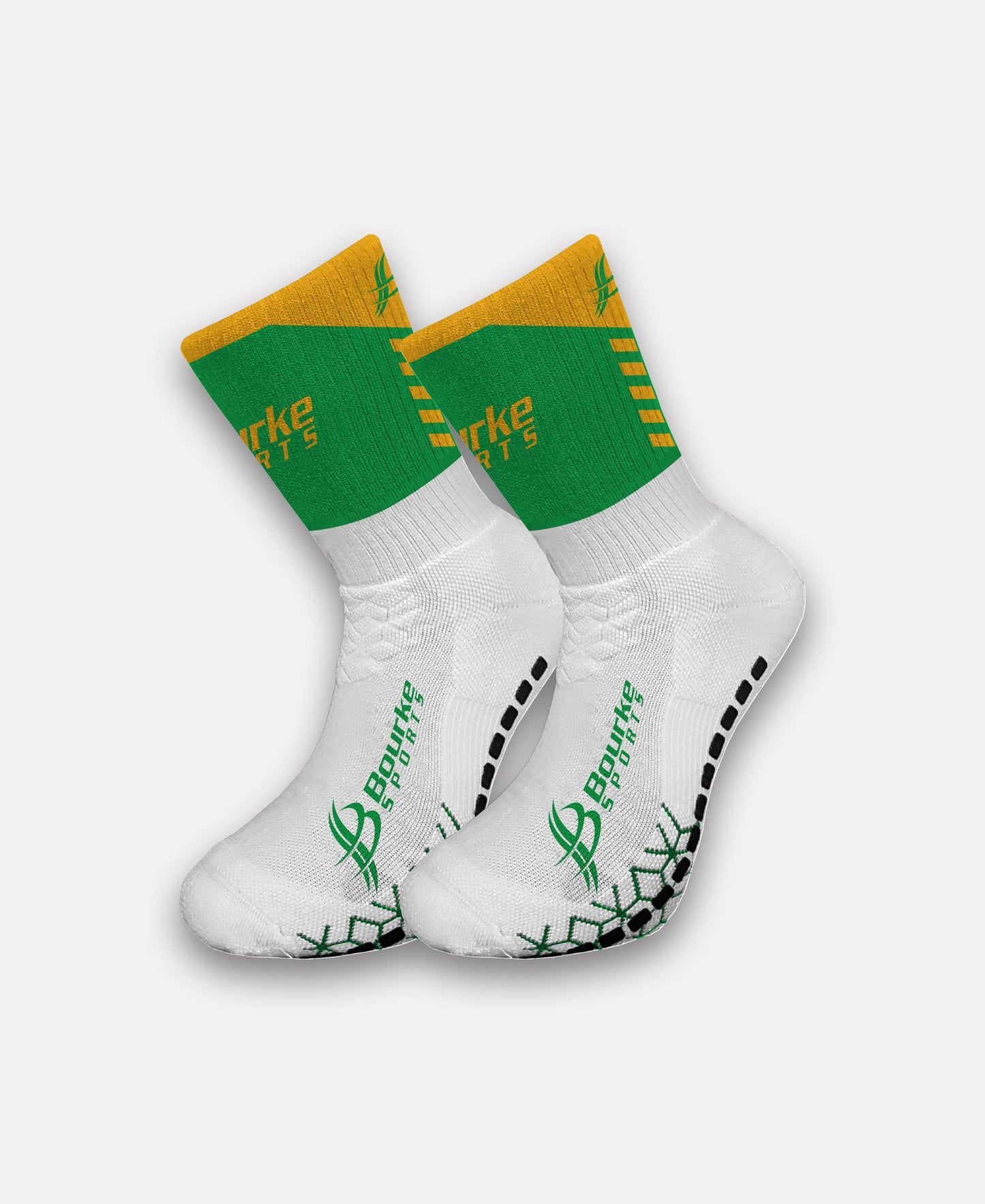 Colaiste Feirste Miniz Socks (Green/Amber)