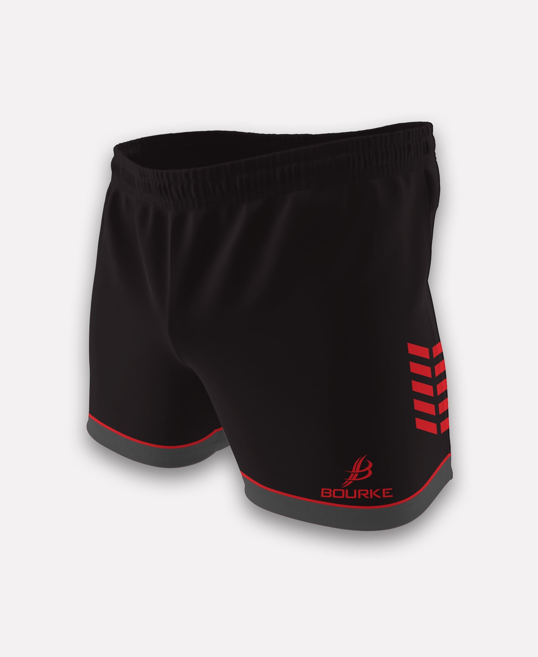 Croga Adult Shorts Black / Red