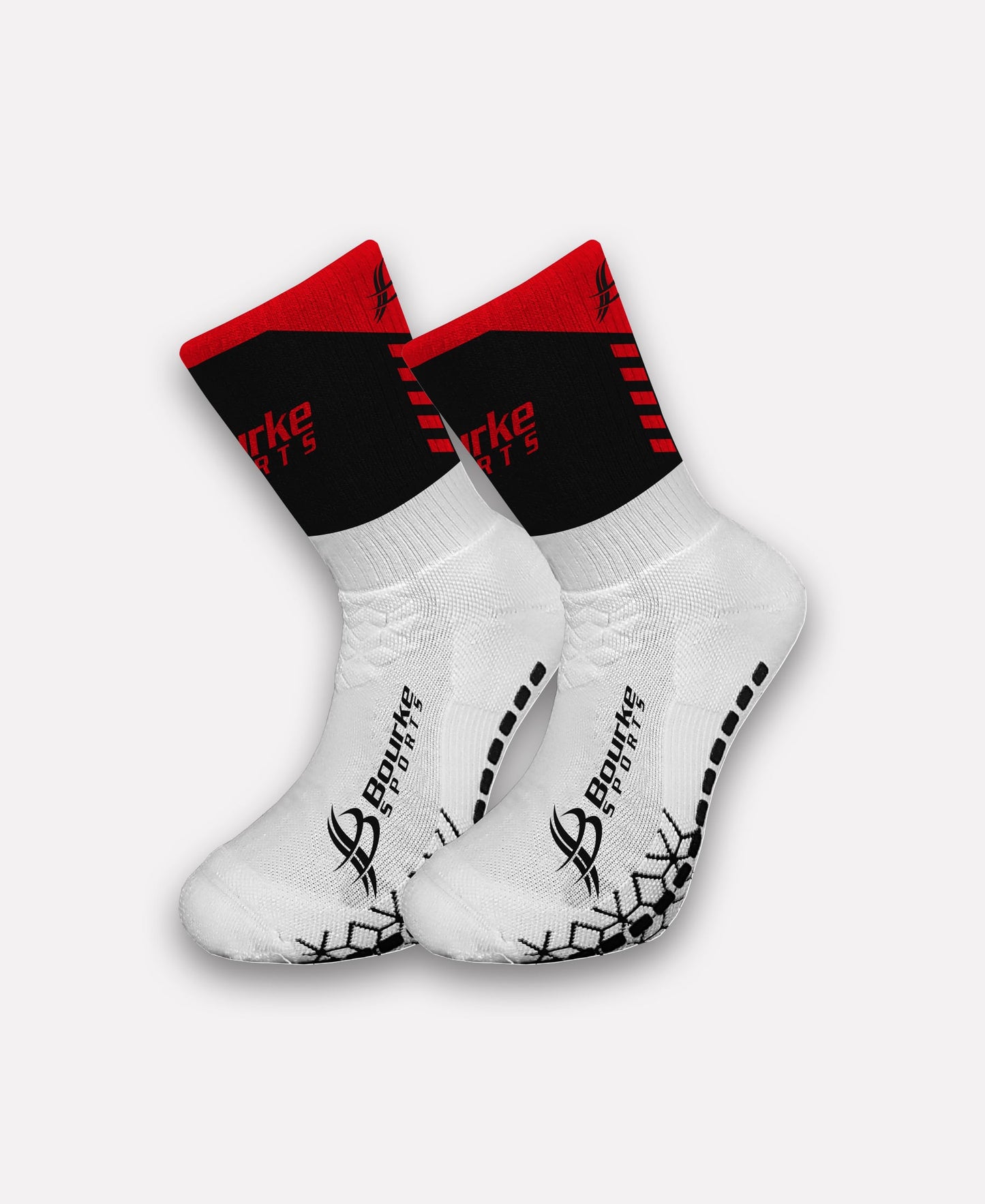 Crumlin Integrated College Miniz Chevron Socks (Black/Red)