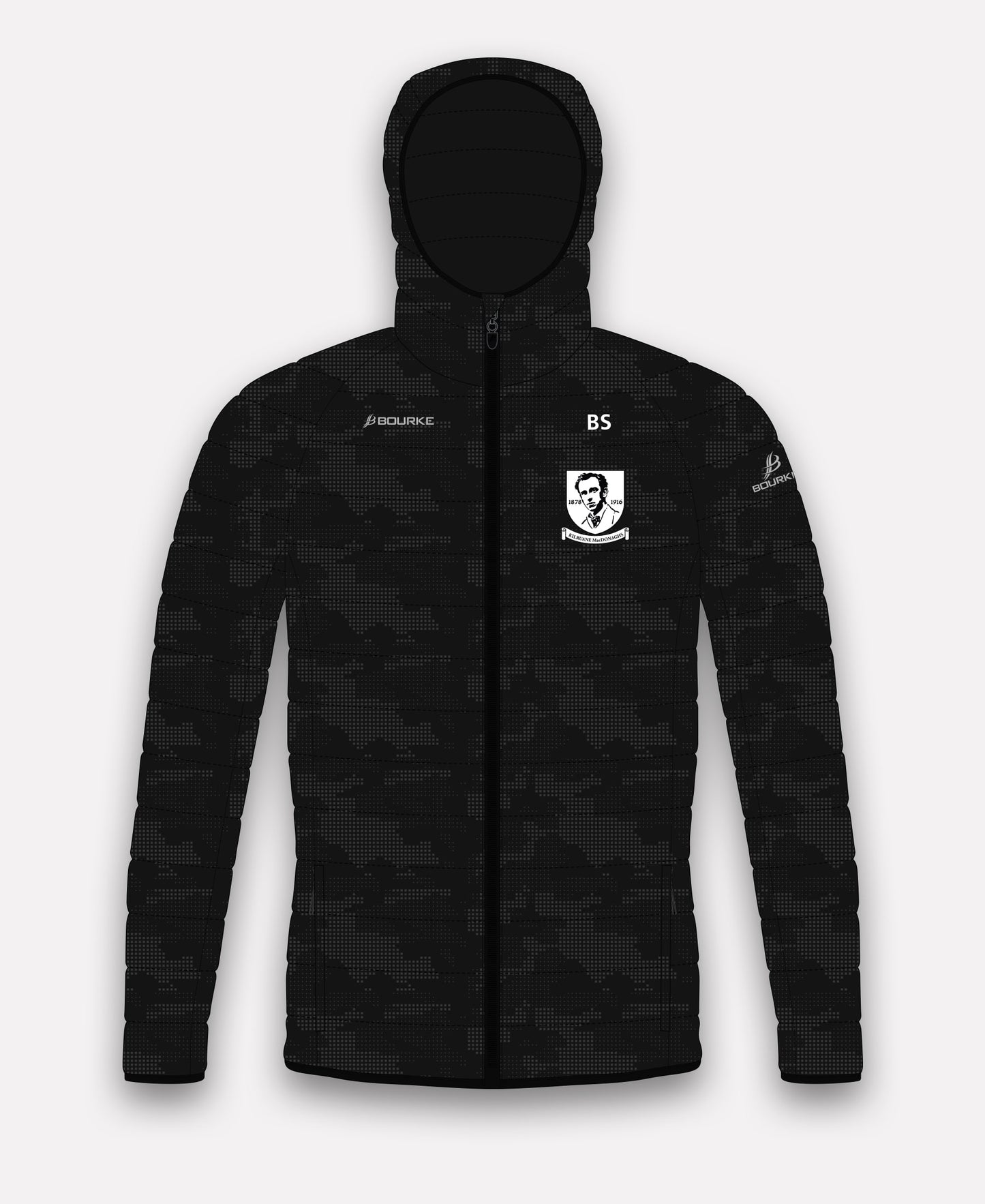 Kilruane MacDonaghs GAA Reflective Camo Jacket (Black)