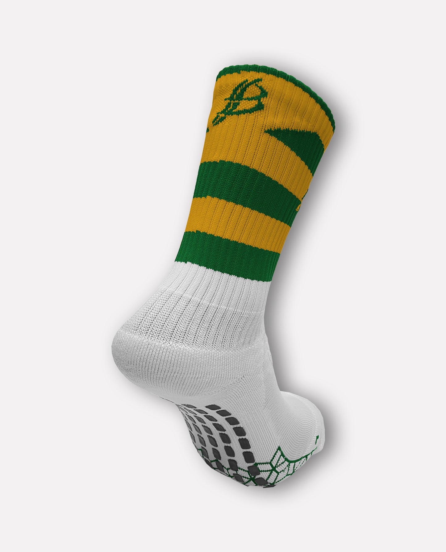 Gaelscoil na Mona Miniz Chevron Socks (Green/Amber)