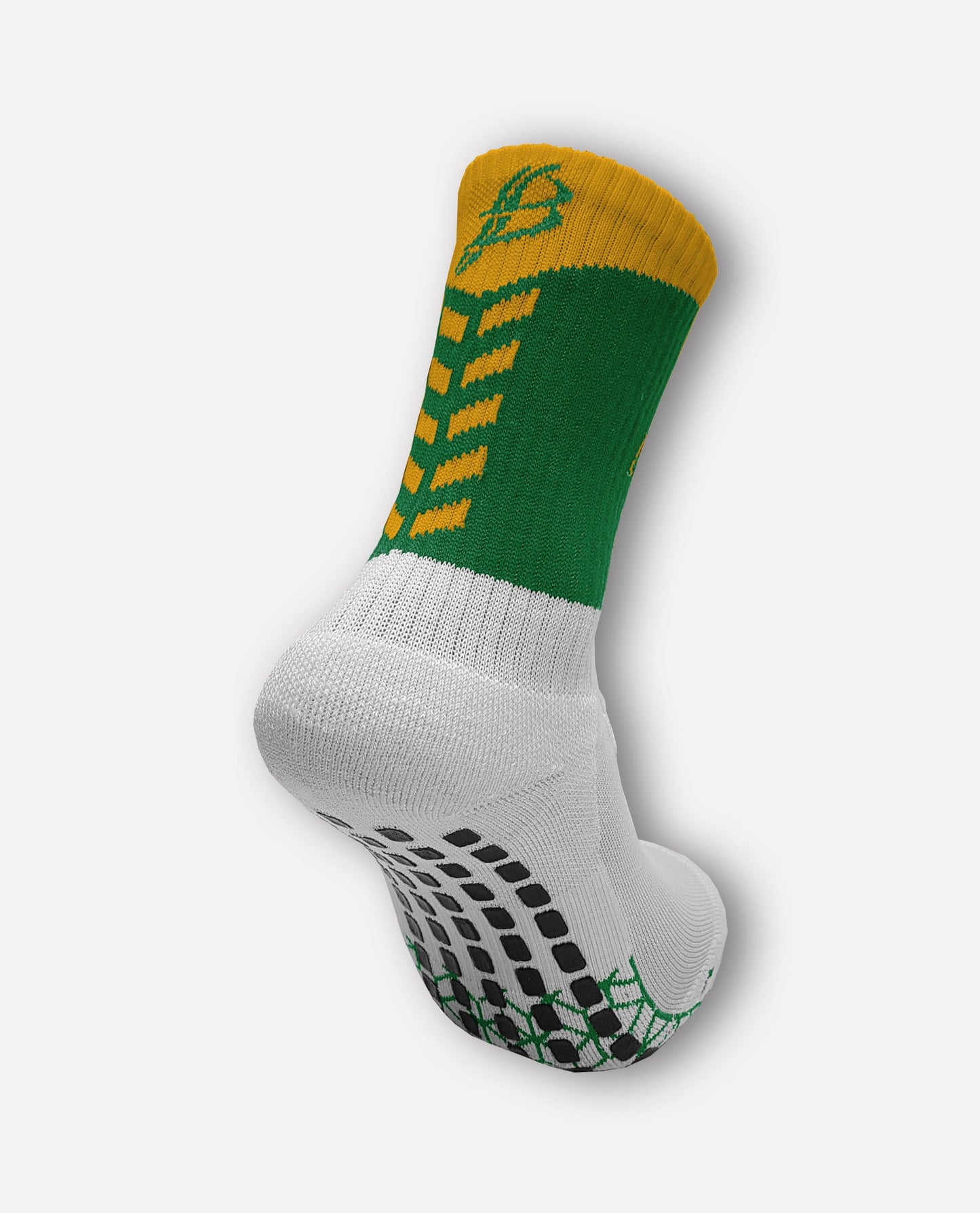 Ringtown Camogie Miniz Chevron Socks (Green/Amber)