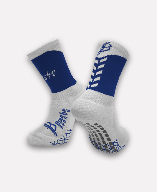 Abbeyside G4M&O Miniz Chevron Socks (Blue/White)
