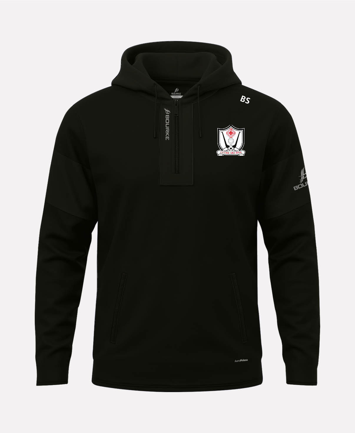 Ard Eoin Ciceam CLG TEASRA Half Zip Hoodie (Black)