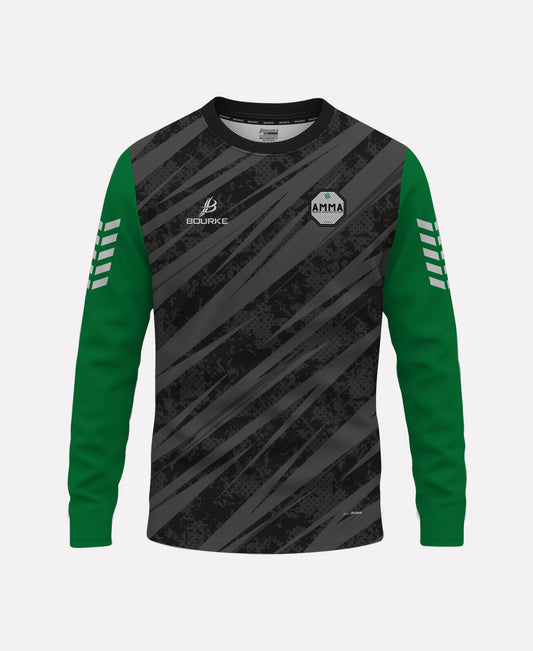 Ardoyne MMA Warm Up Crew Neck (Black/Green)