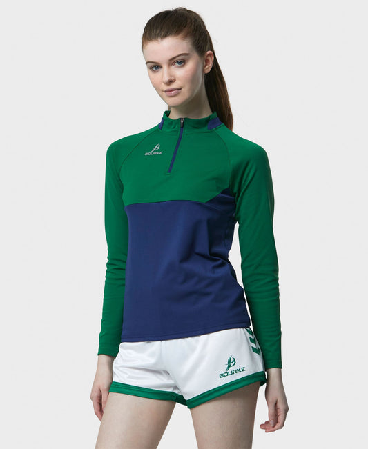 BARR Adult Half Zip (Navy/Green)