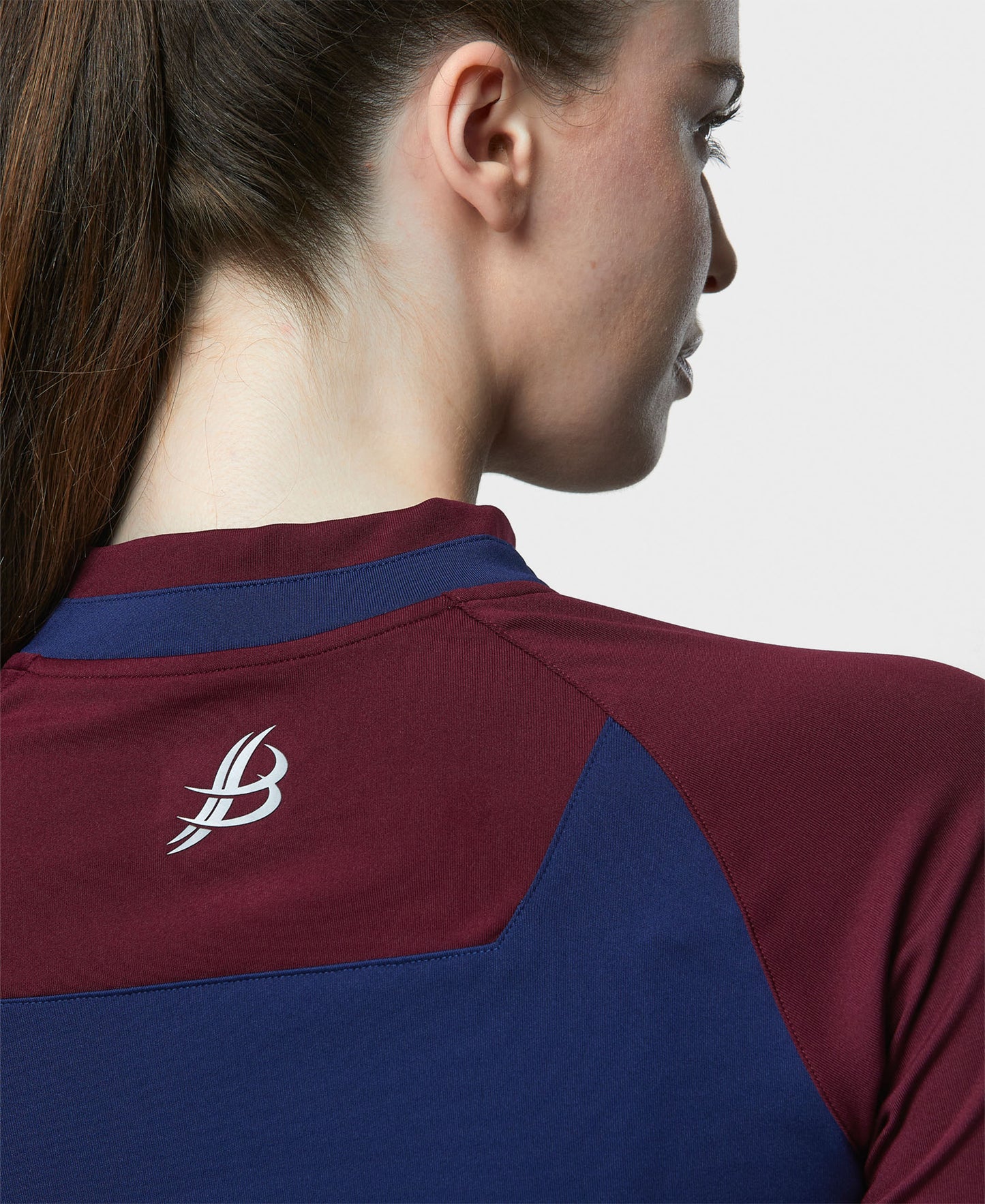 BARR Adult Half Zip (Navy/Maroon)