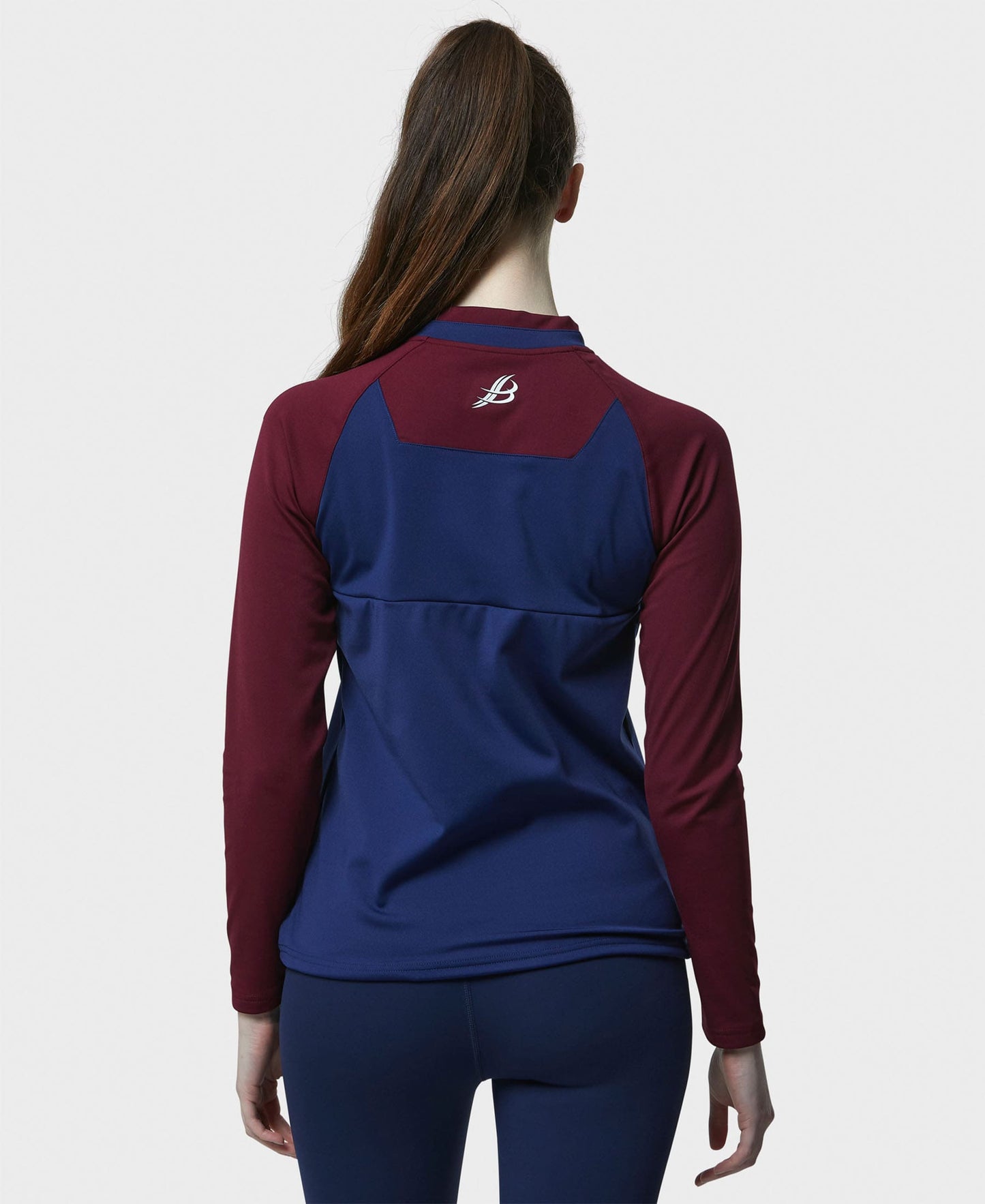 BARR Adult Half Zip (Navy/Maroon)