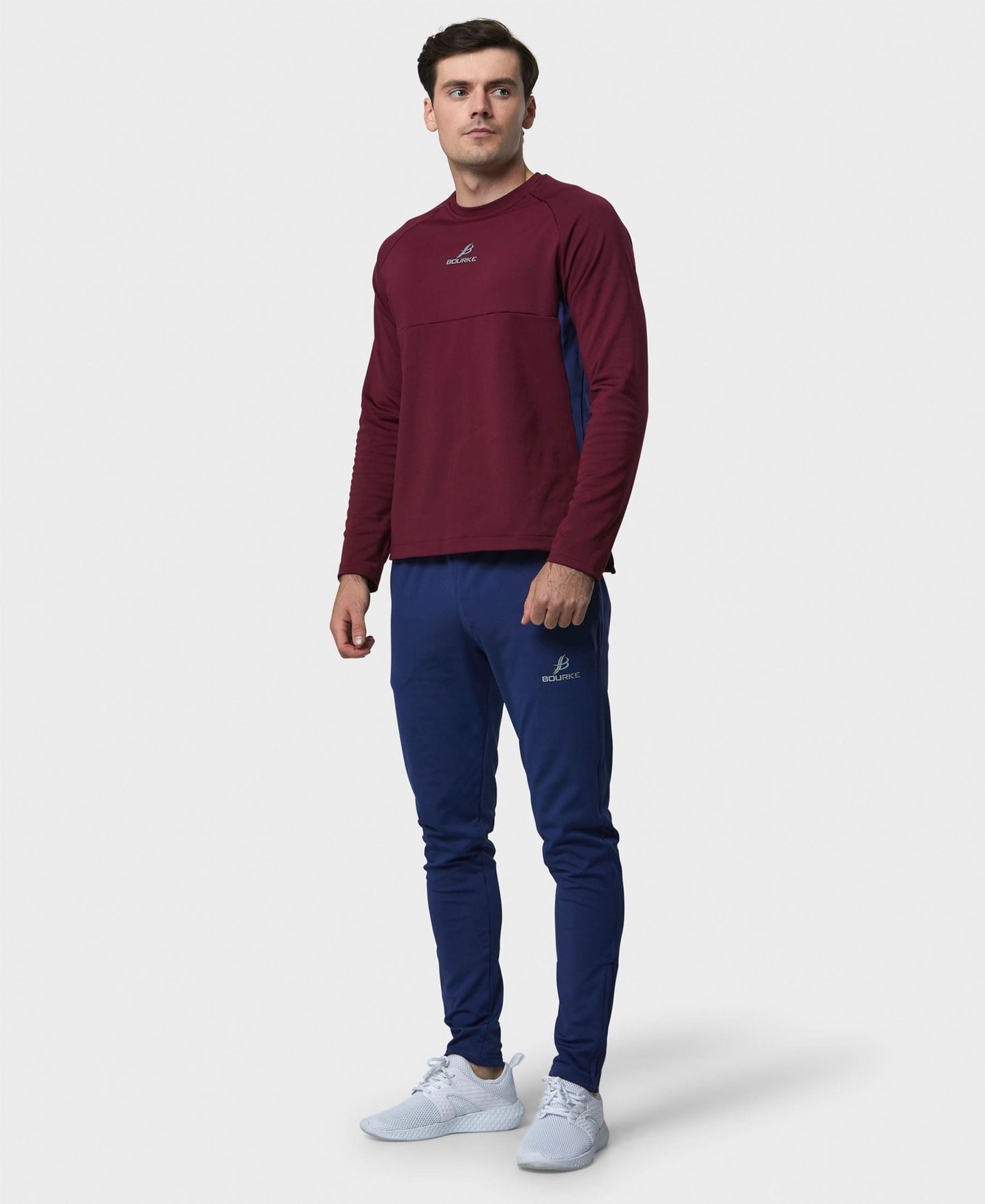 BARR Adult Crew Neck (Maroon/Navy)