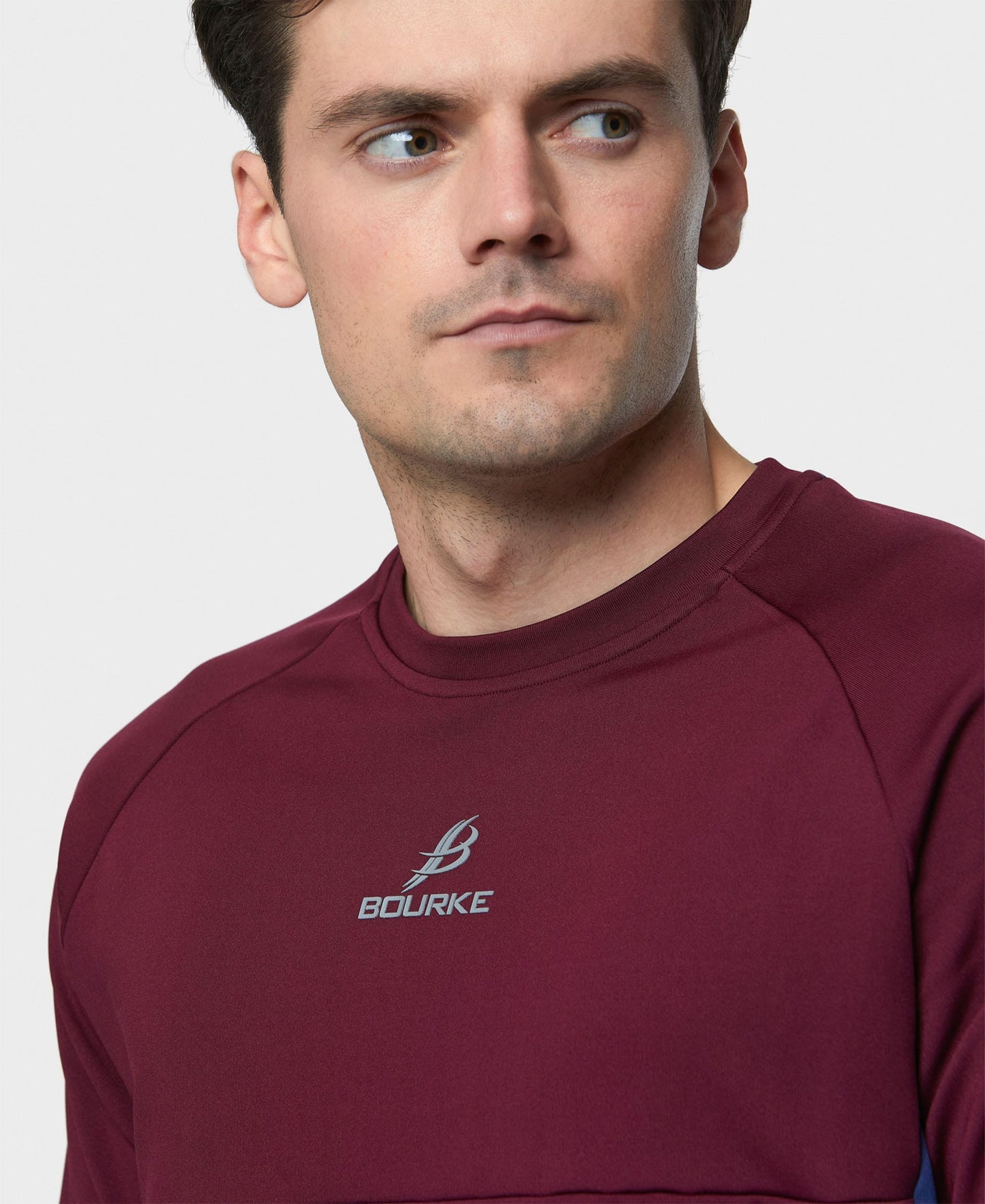 BARR Adult Crew Neck (Maroon/Navy)