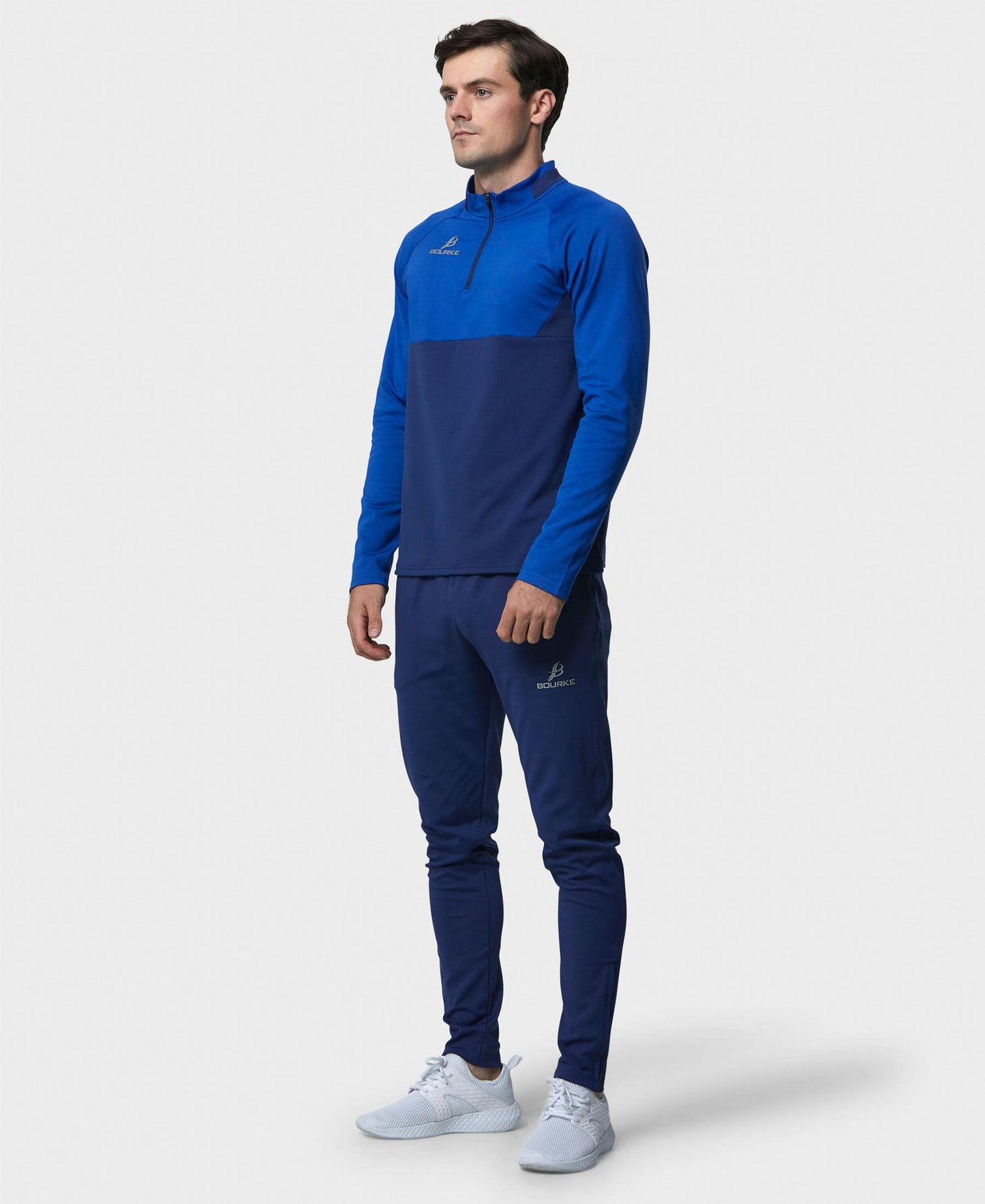 BARR Adult Half Zip (Navy/Blue)