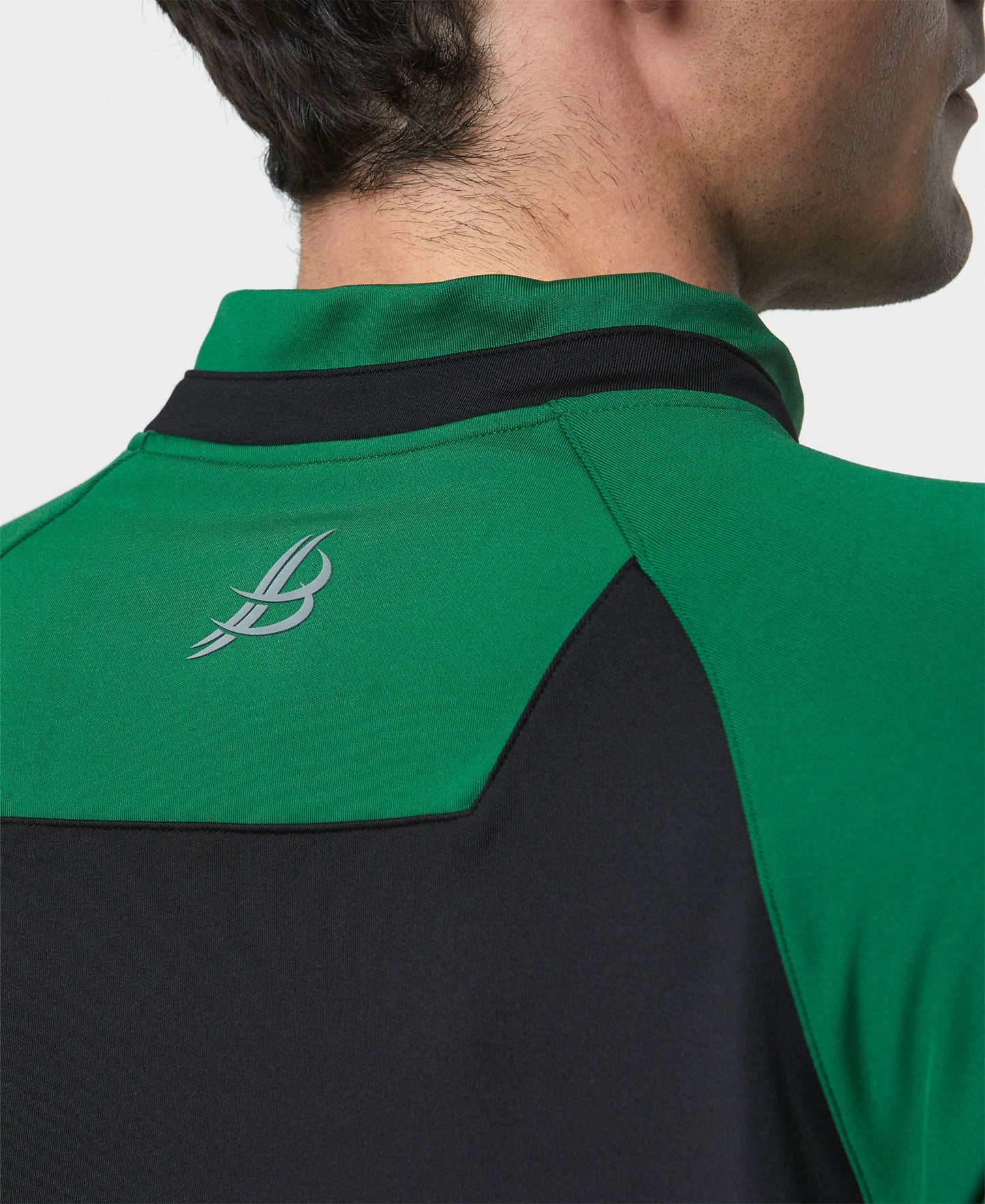 BARR Adult Half Zip (Black/Green)