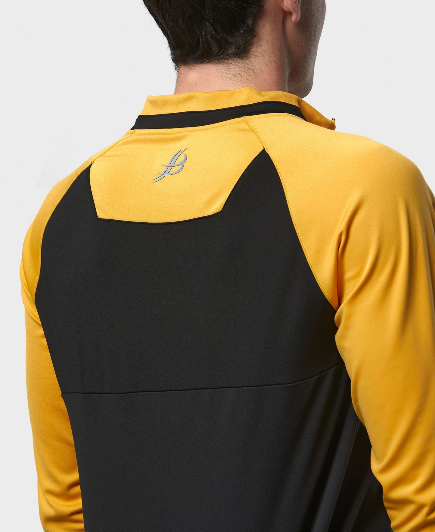 BARR Adult Half Zip (Black/Amber)