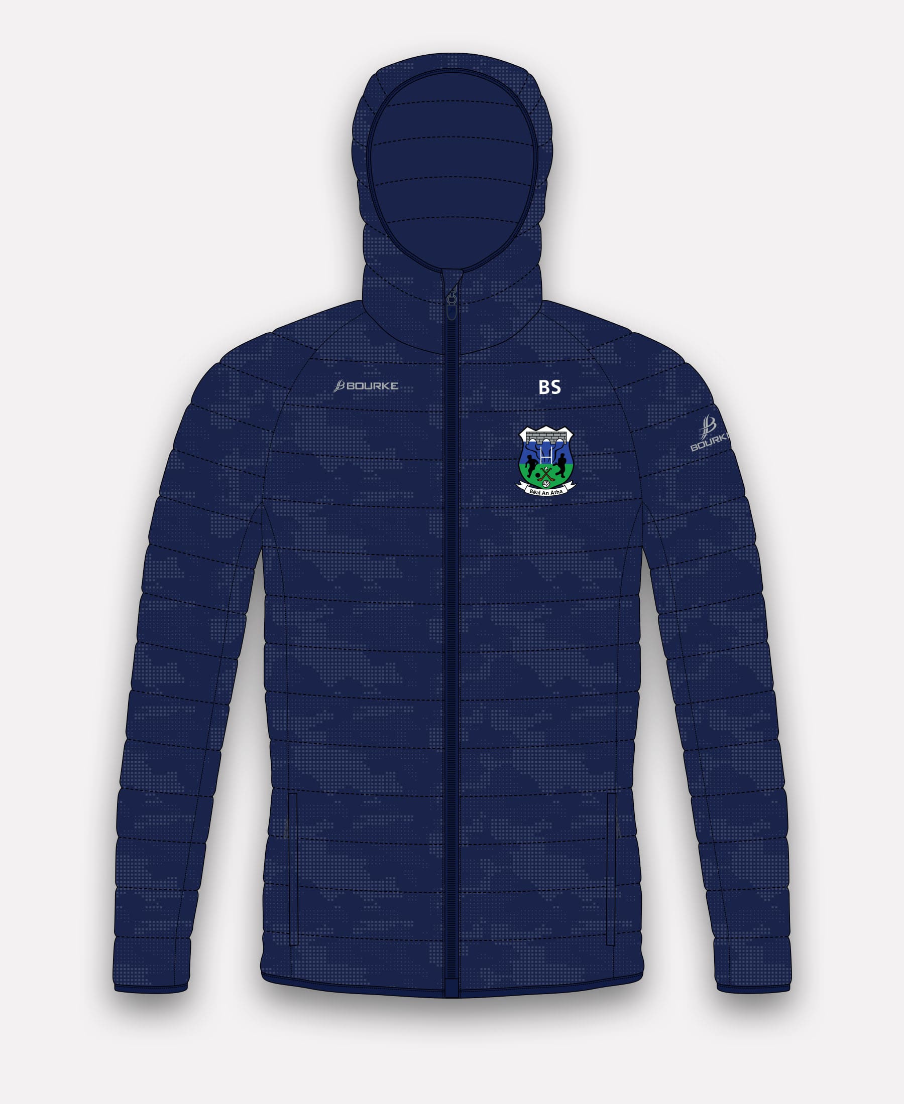 Ballina Juvenile GAA Reflective Camo Jacket (Navy)