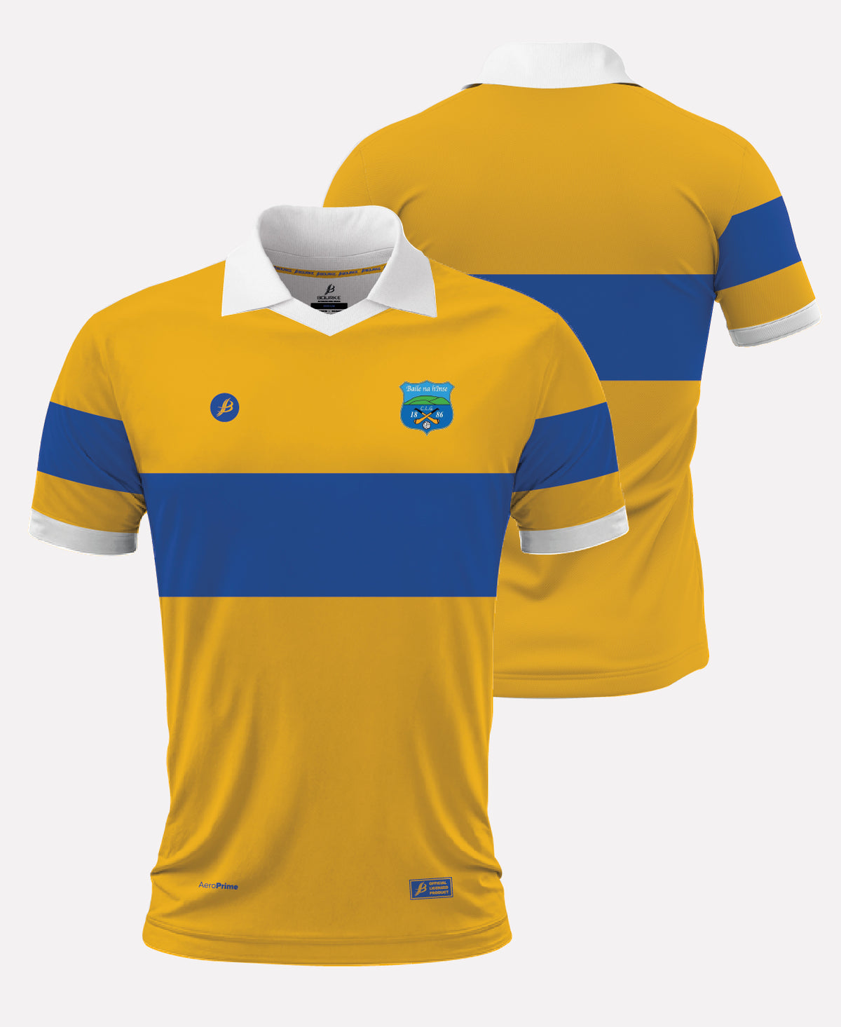 Ballinahinch GAA RETRO Jersey 26/27 (Amber/Blue)
