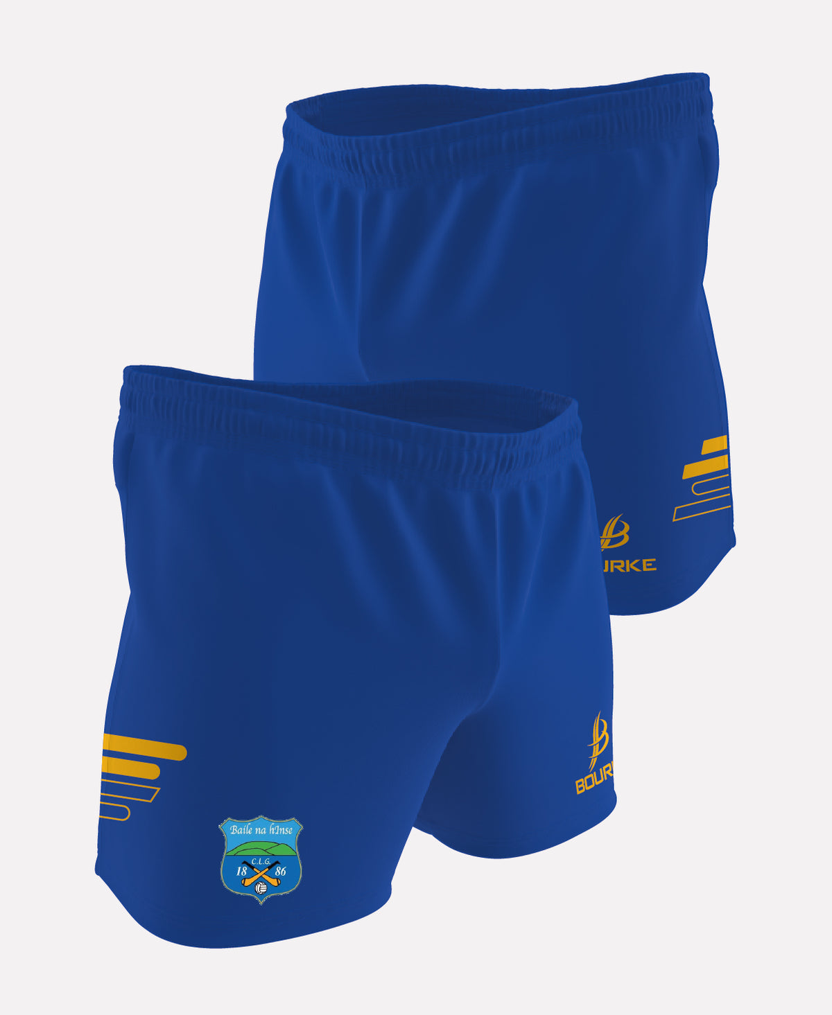 Ballinahinch GAA Womens Shorts (Blue/Amber)