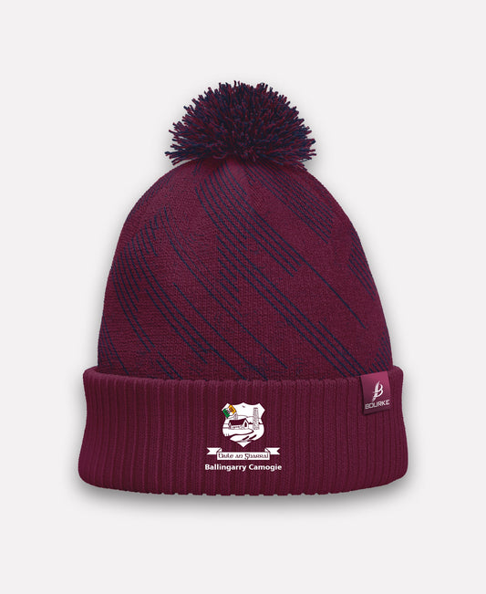 Ballingarry Camogie BARR Bobble Hat (Navy/Maroon)