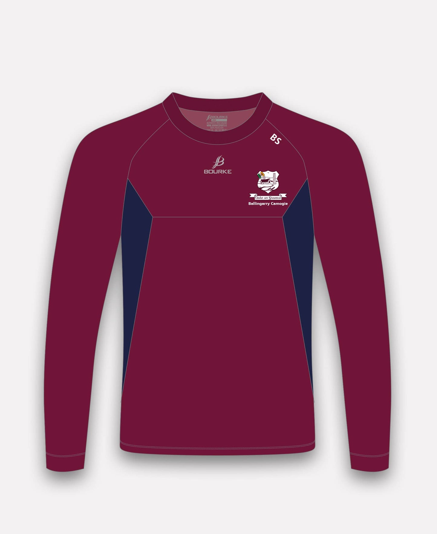 Ballingarry Camogie BARR Crew Neck (Maroon/Navy)