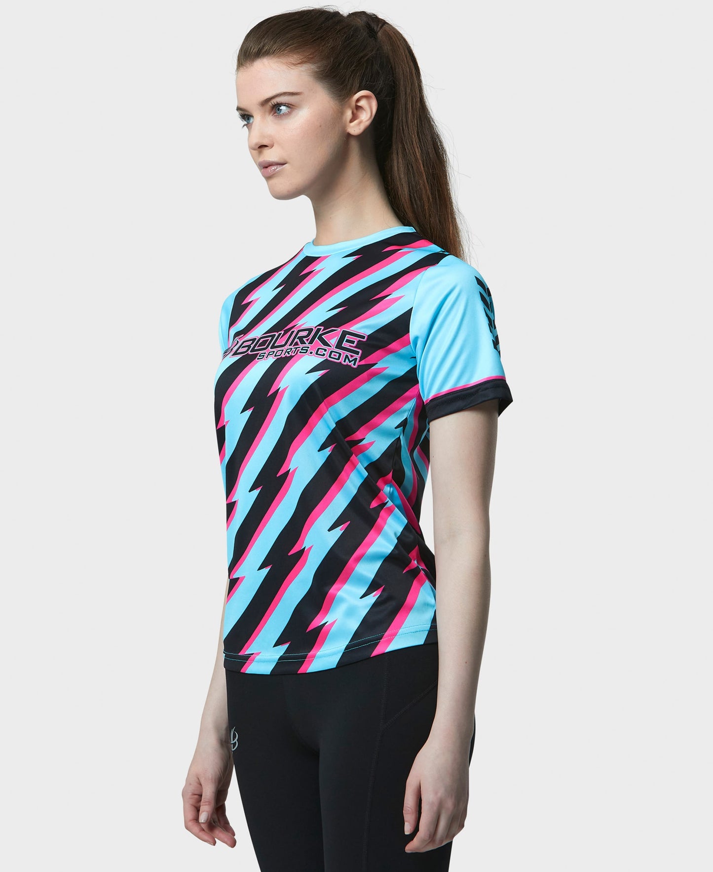 BARR Adult Jersey Cyan/Black/Pink