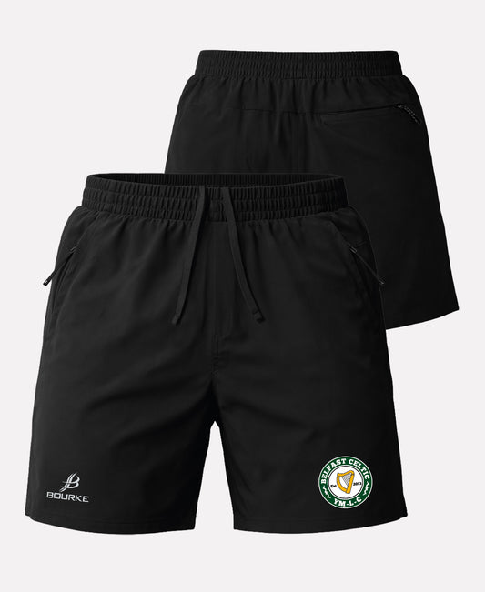 Belfast Celtic SORA Gym Shorts (Black)