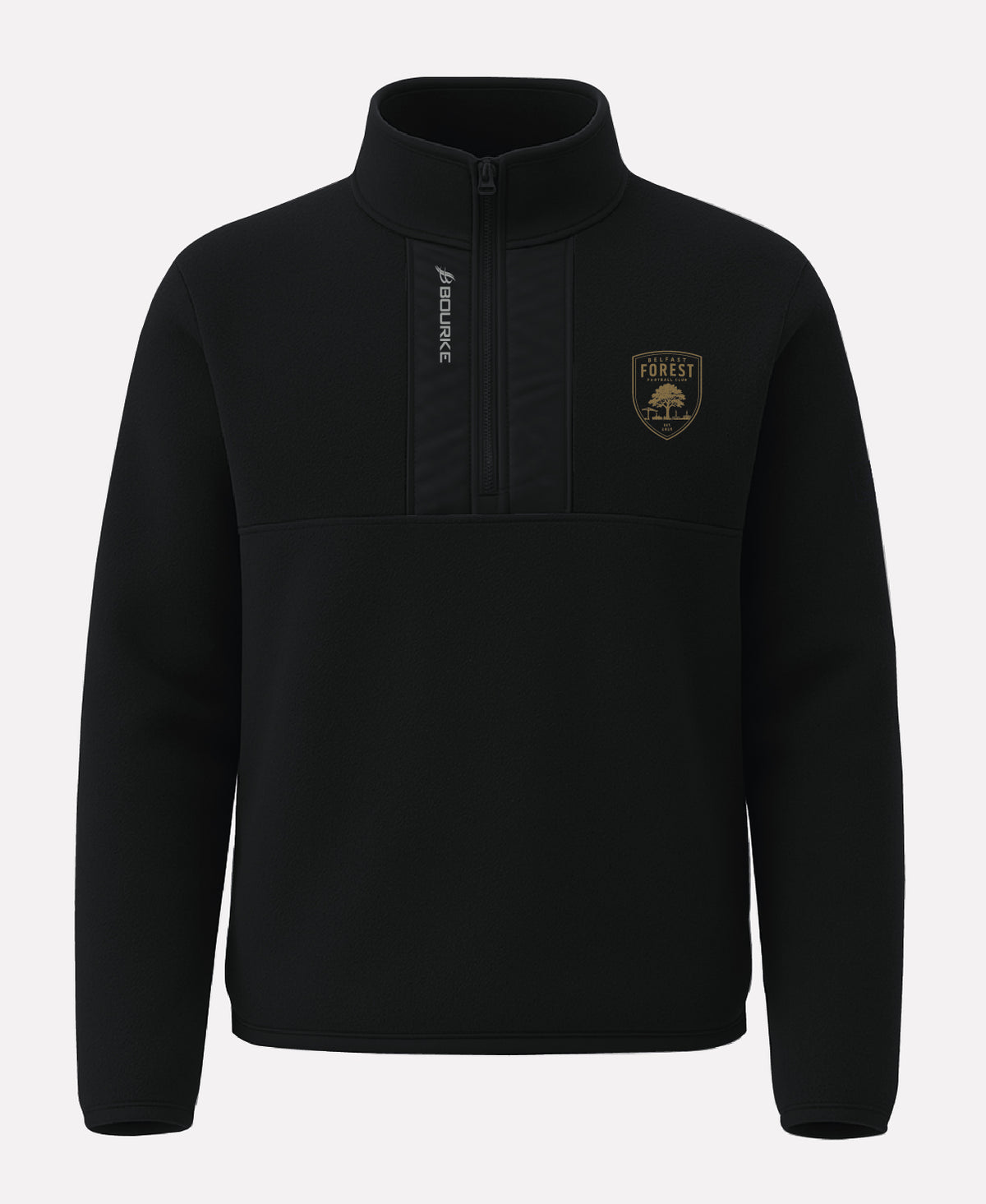 Belfast Forest FC TEASRA Half Zip Fleece (Black)