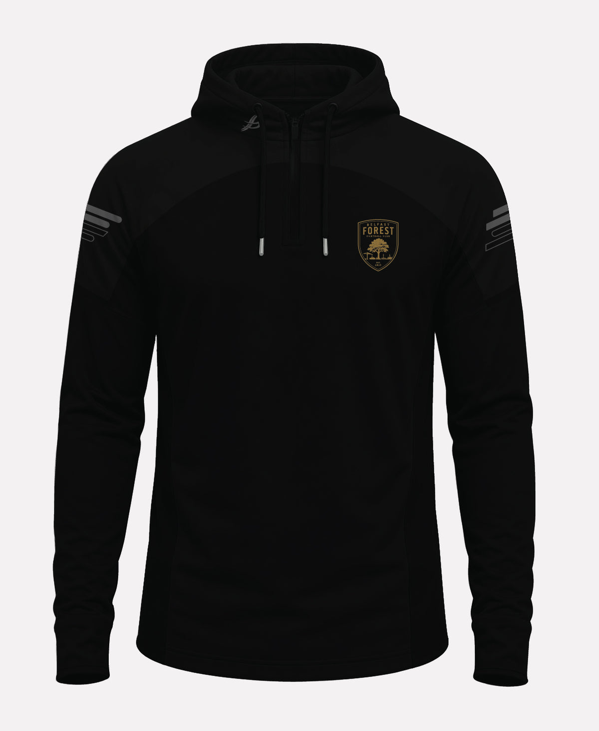 Belfast Forest FC SORA Half Zip Hoodie (Black)
