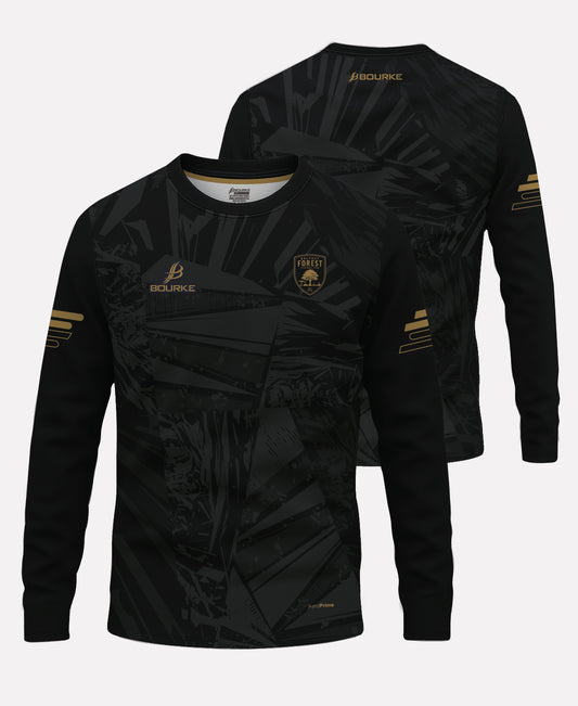 Belfast Forest FC Warm Up Crew Neck (Black/Gold)