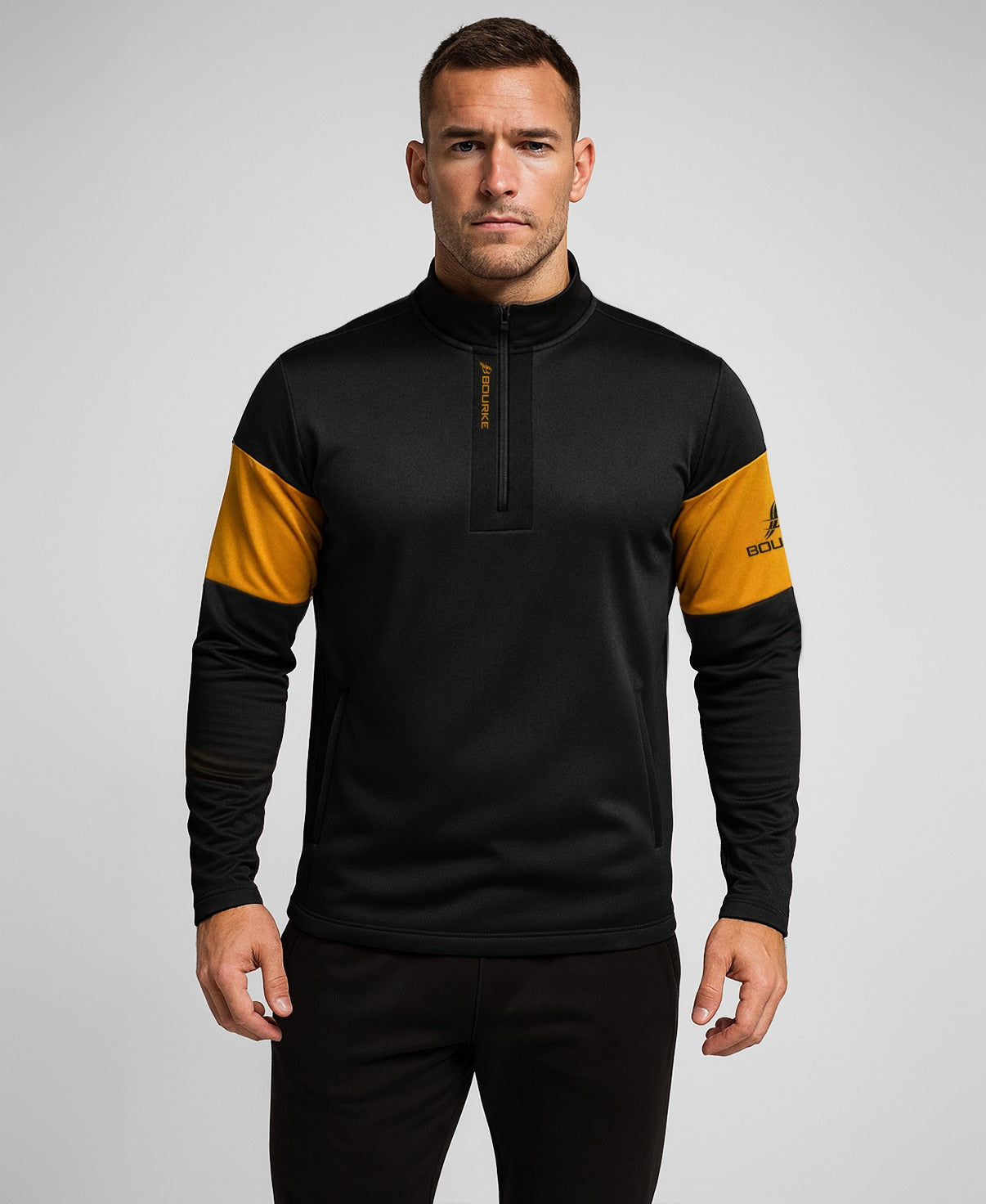 TEASRA Adult Half Zip (Black/Amber)