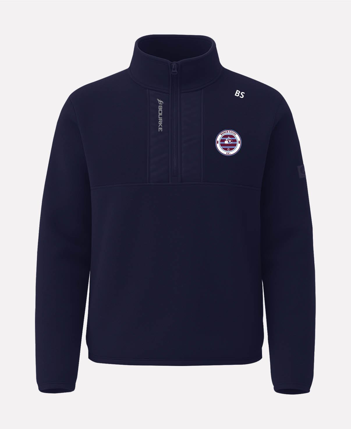 Boher Celtic FC TEASRA Half Zip Fleece (Navy)