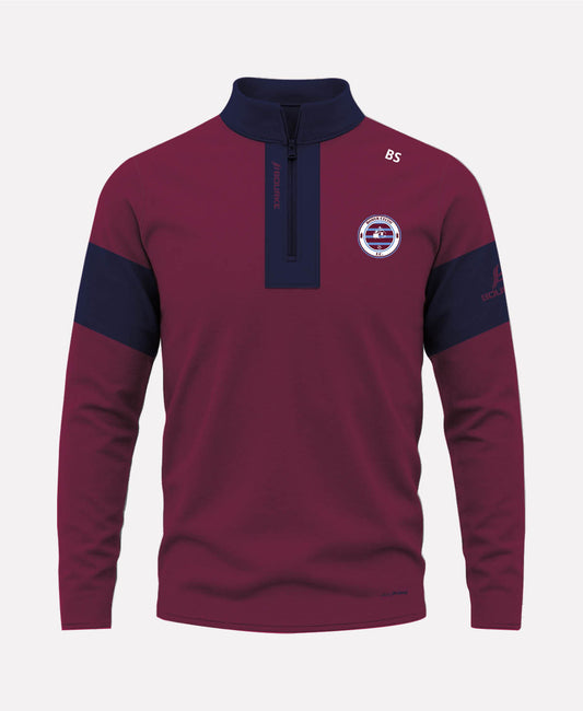 Boher Celtic FC TEASRA Half Zip (Navy/Maroon)