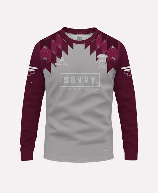 Borris-Ileigh GAA Warm Up Crew Neck (Maroon/Grey)