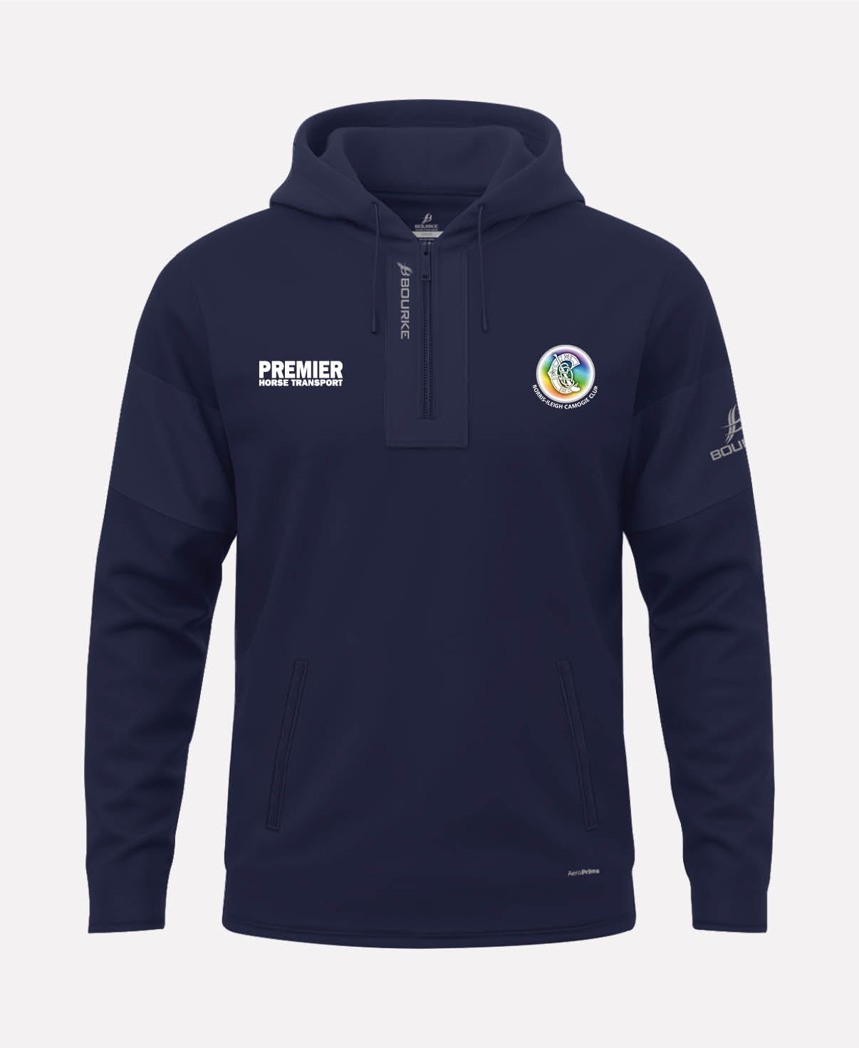 Borris-Ileigh Camogie TEASRA Half Zip Hoodie (Navy)