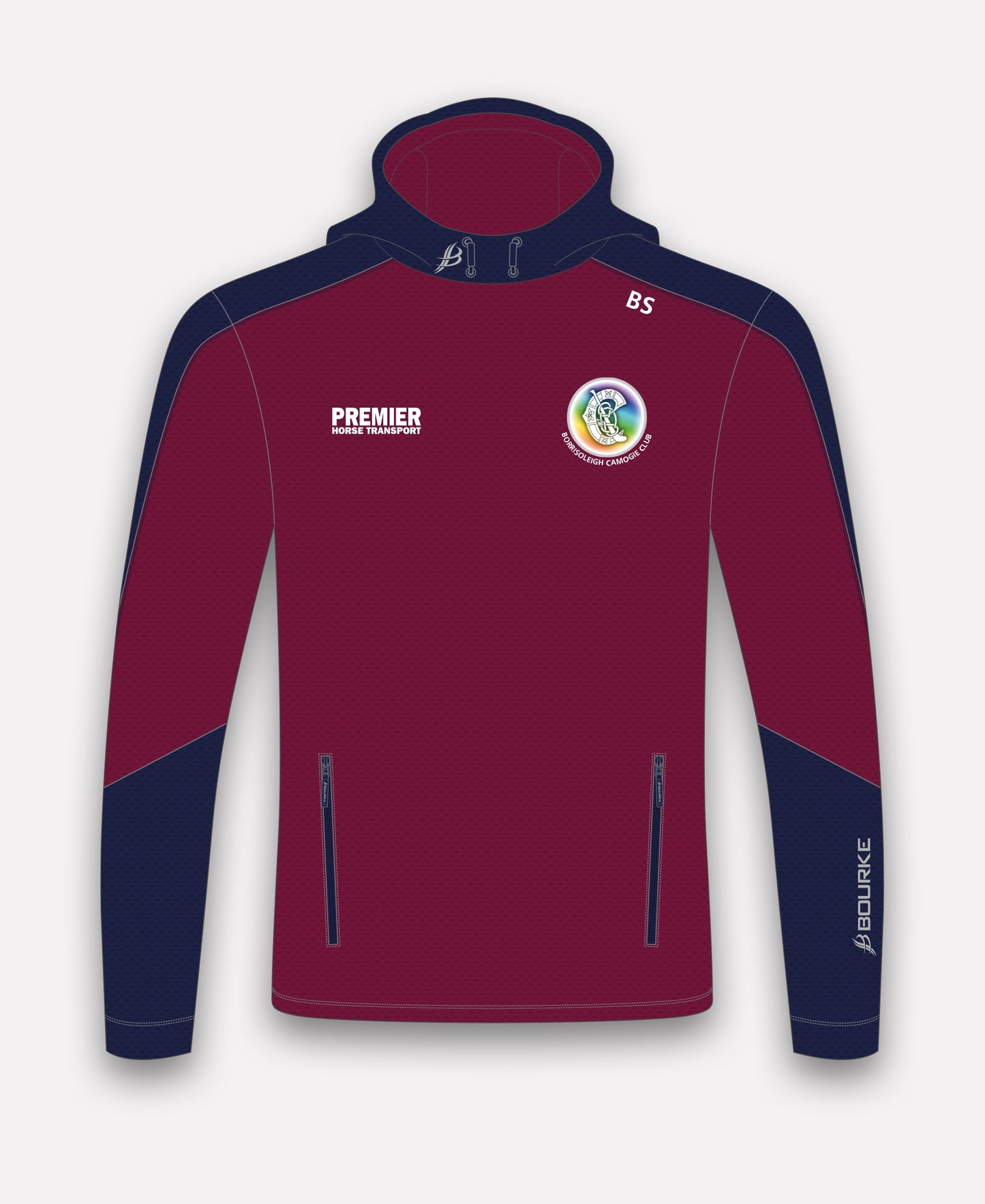 Borris-Ileigh Camogie Croga Hoody (Maroon/Navy)