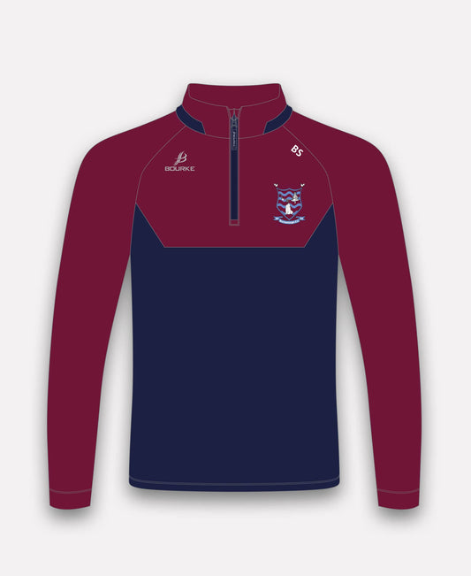 Borrisoleigh FC BARR Half Zip (Navy/Maroon)