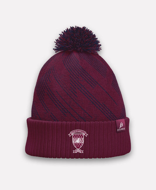 Borris-Ileigh GAA BARR Bobble Hat (Navy/Maroon)