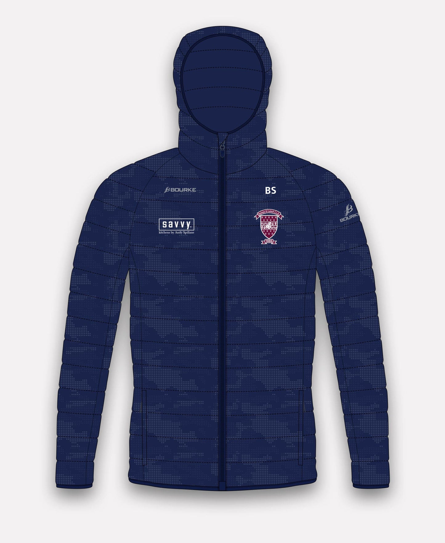 Borris-Ileigh GAA Reflective Camo Jacket (Navy)