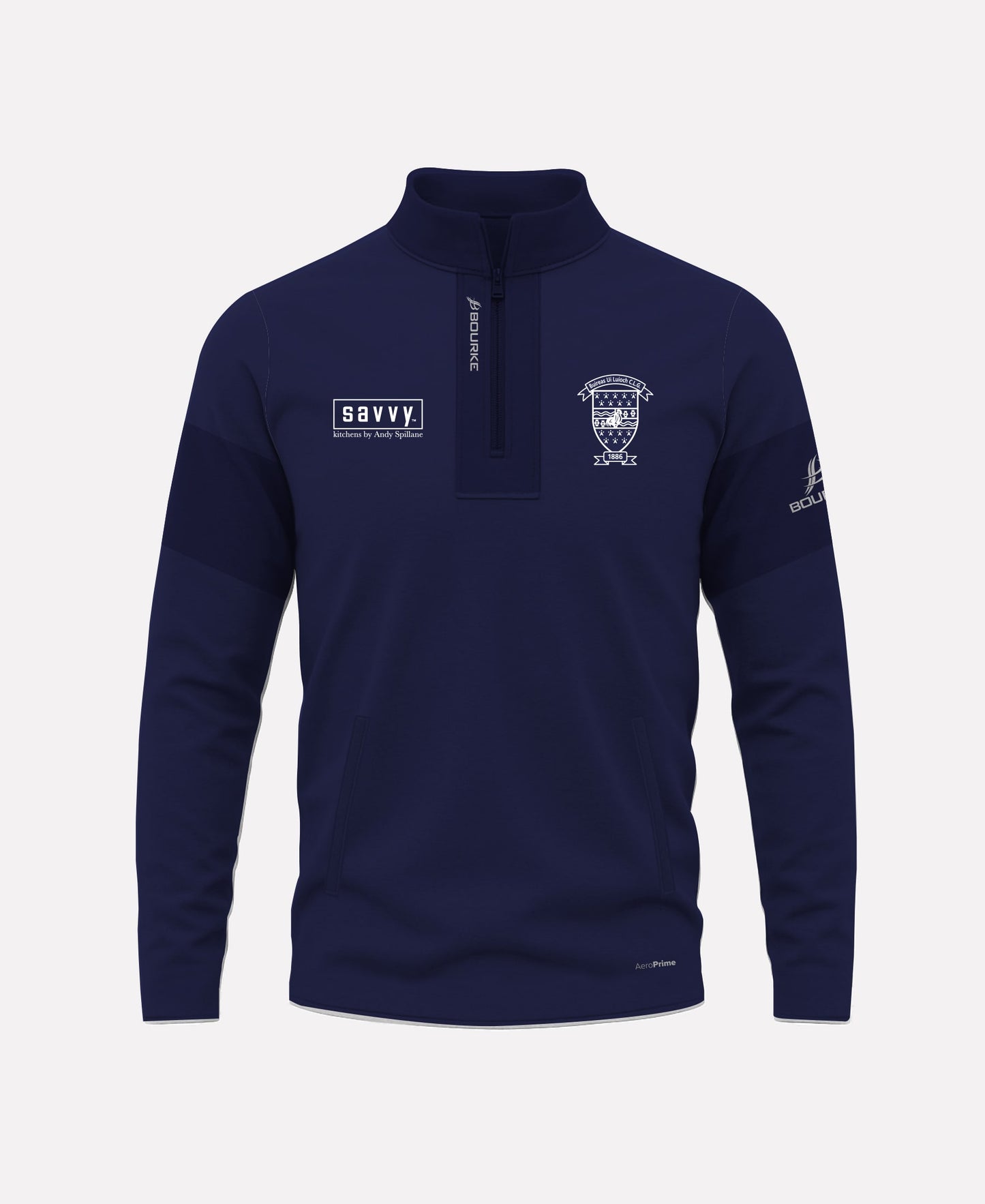 Borris-Ileigh GAA TEASRA Half Zip (Navy)