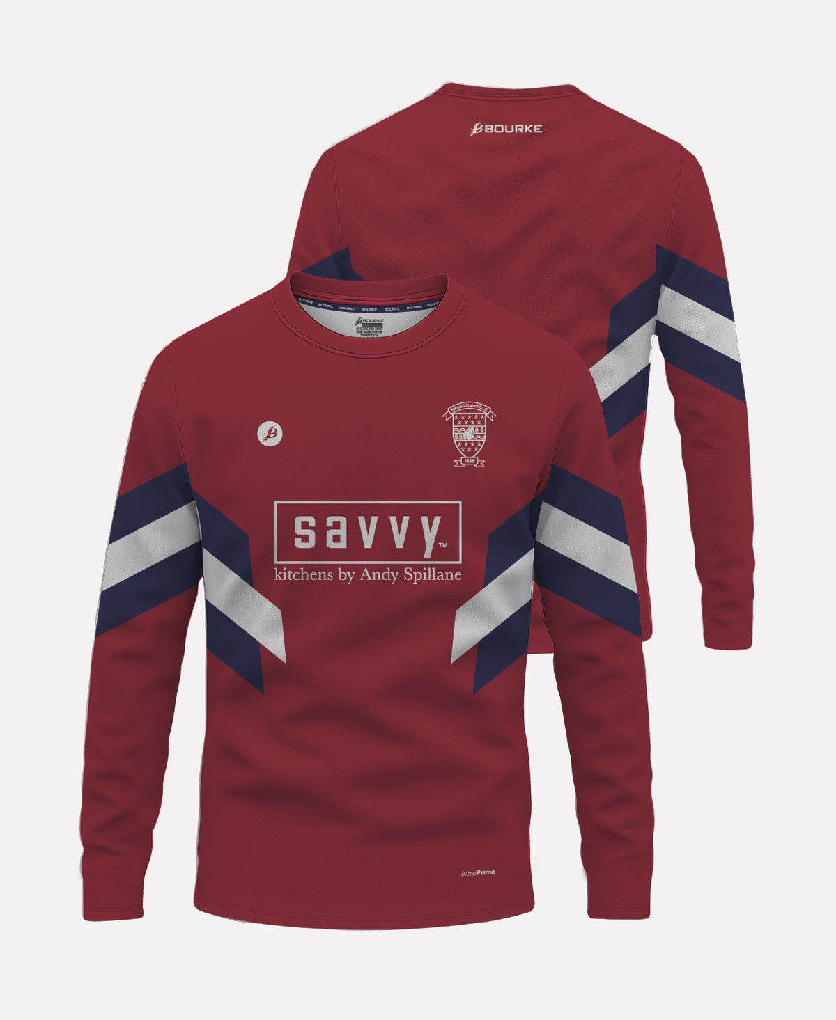Borris-Ileigh GAA Warm Up Crew Neck 2026 (Maroon/Navy/White)