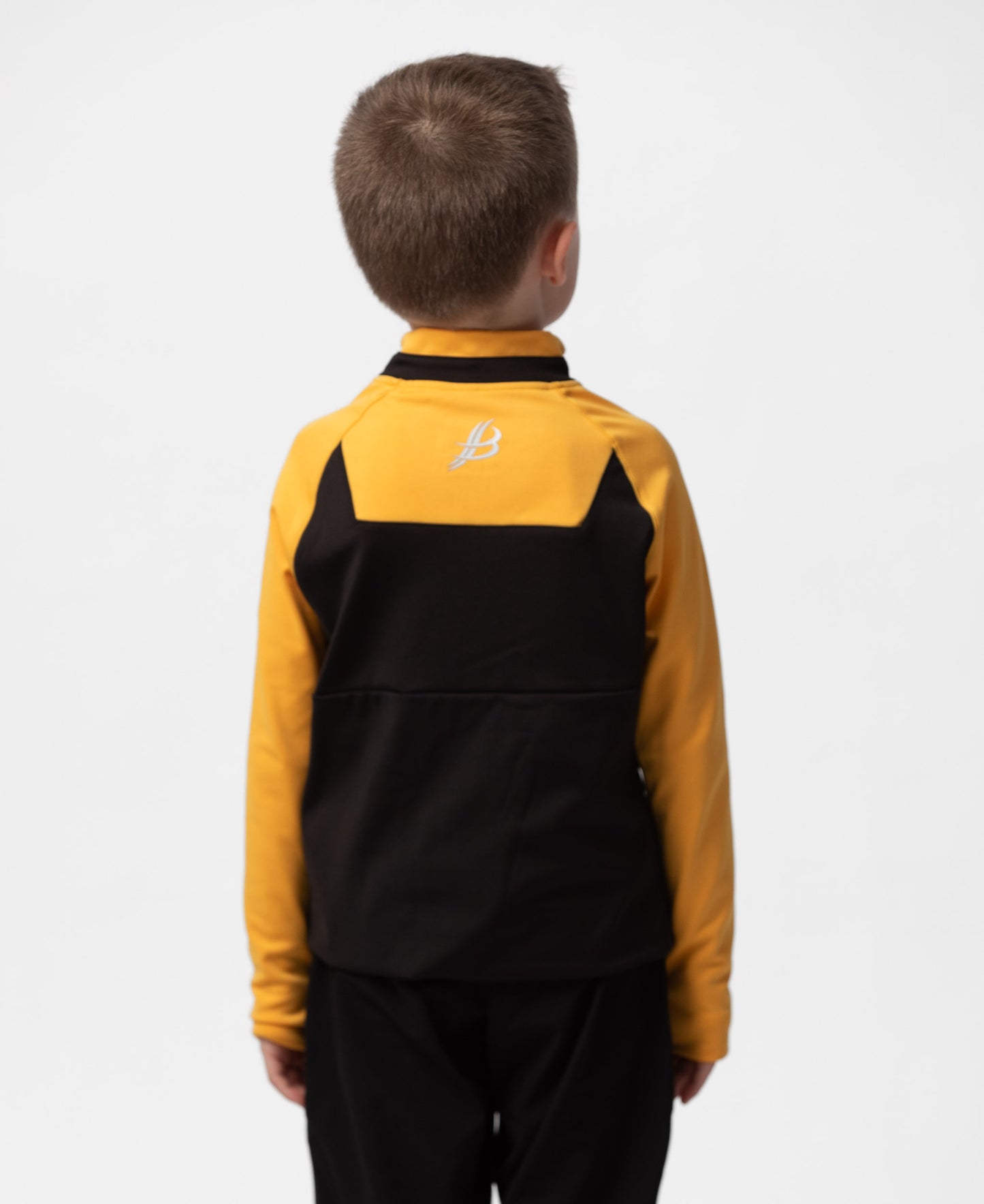 BARR Kids Half Zip (Black/Amber)